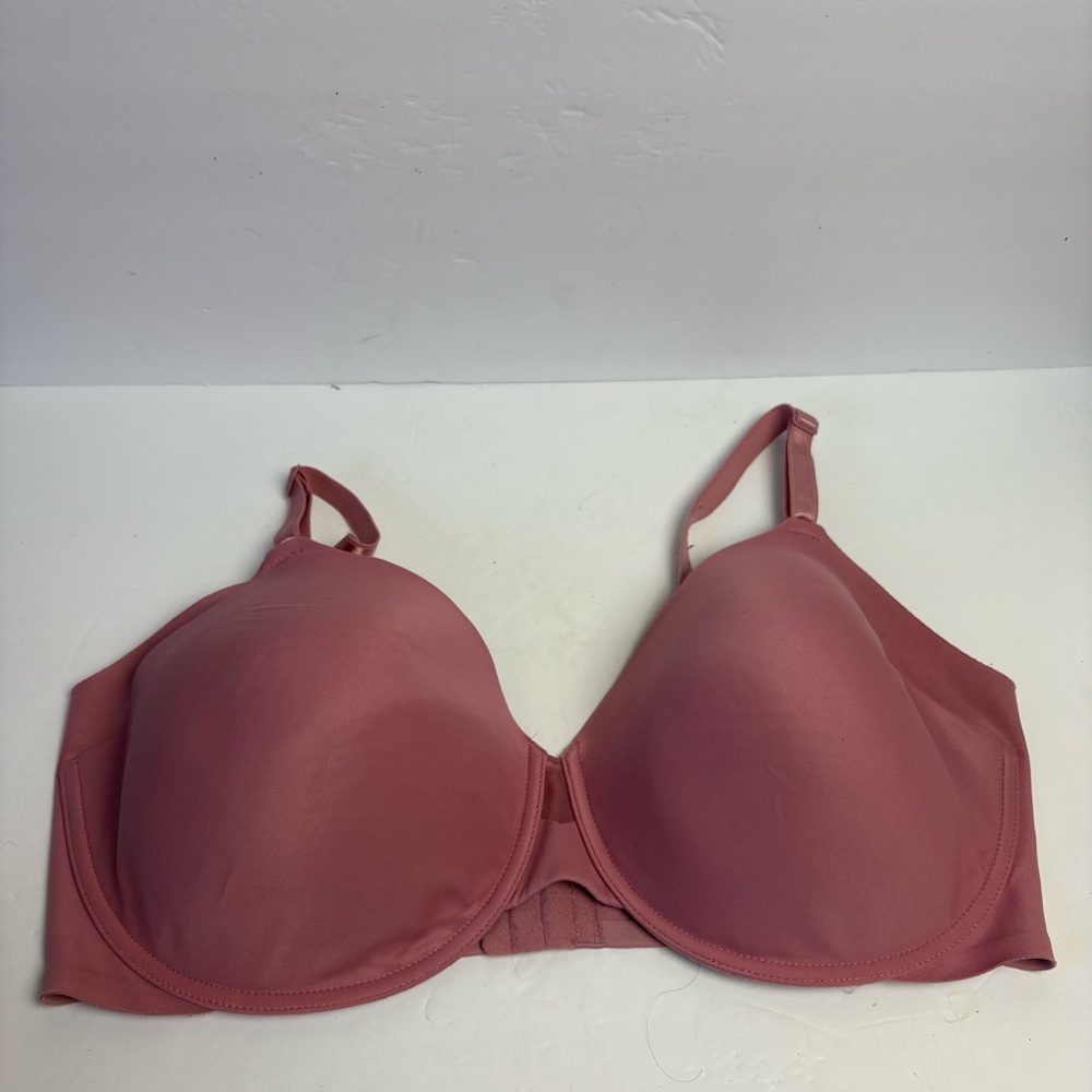 Warner's Olga Pink Mauve Bra with Molded Cups and Underwire T-shirt 42DD